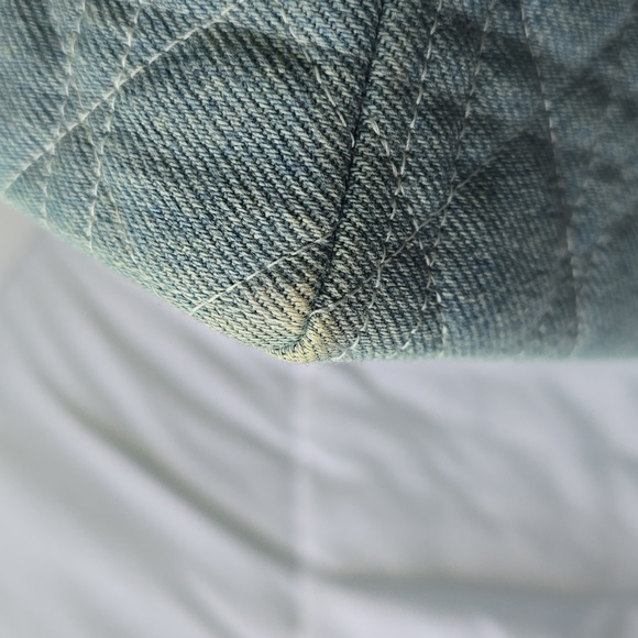 Denim Cannage Large Lady Dior Light blue - Picture 9 of 16